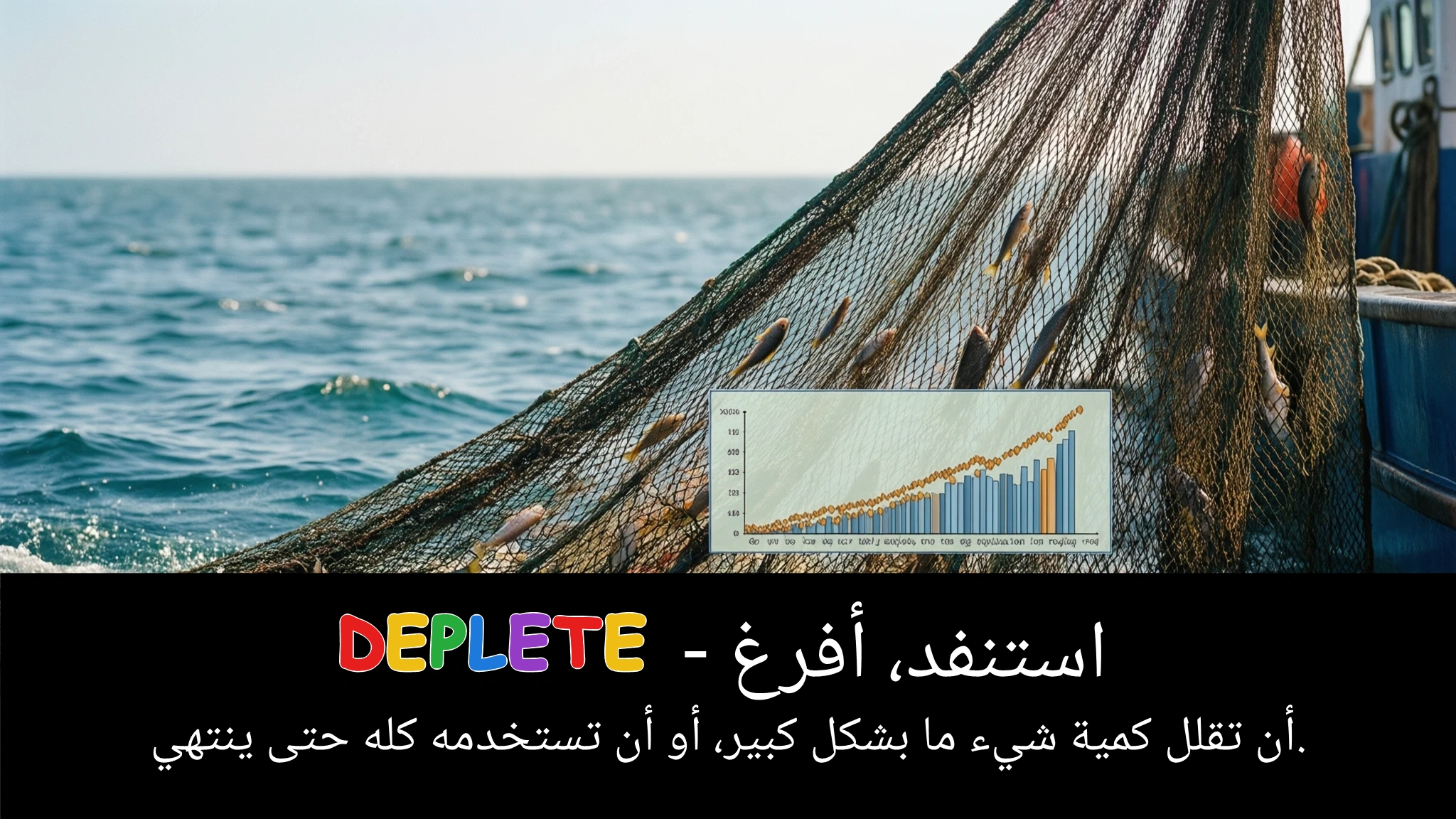 Arabic Illustration for deplete